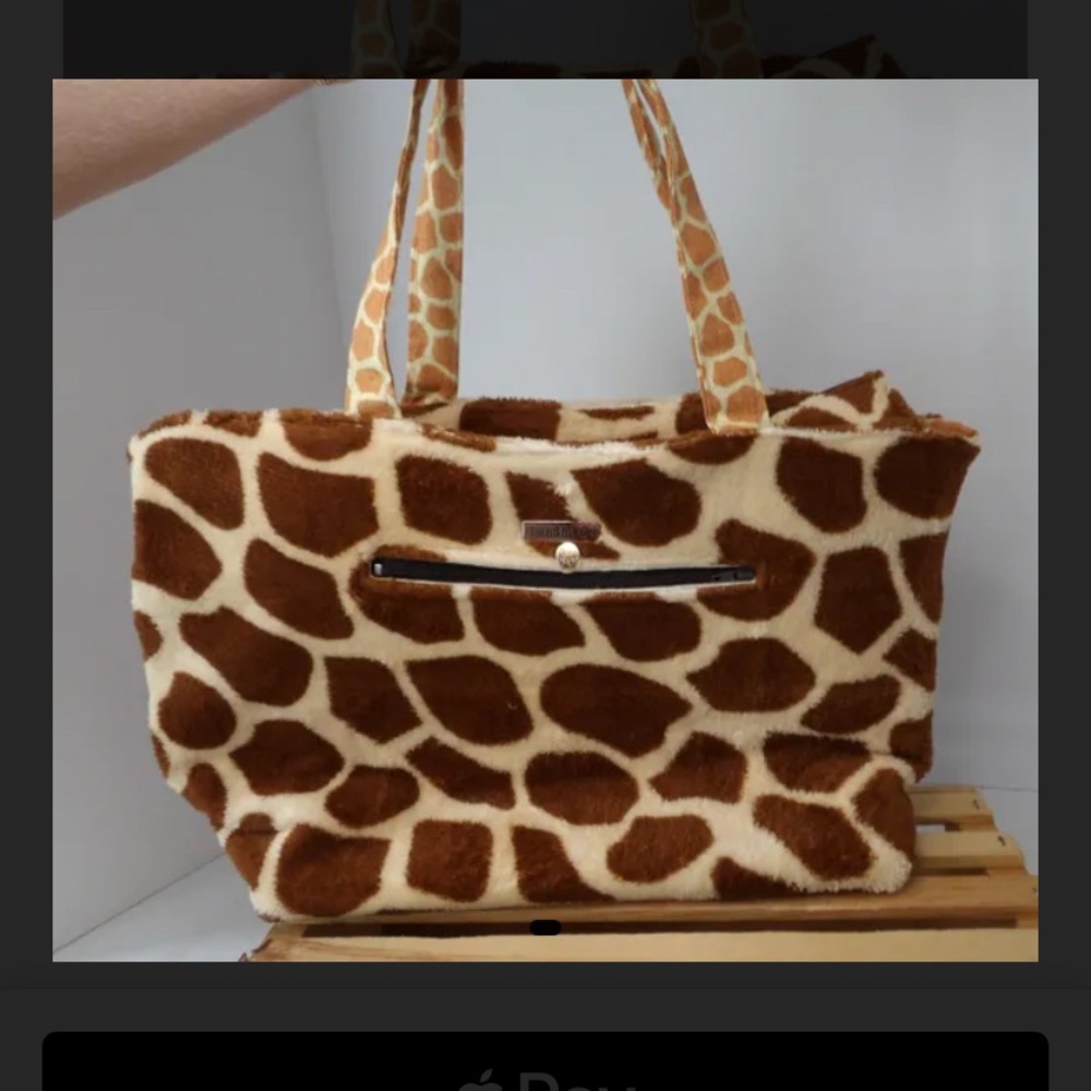 Giraffe Print Tote Bag